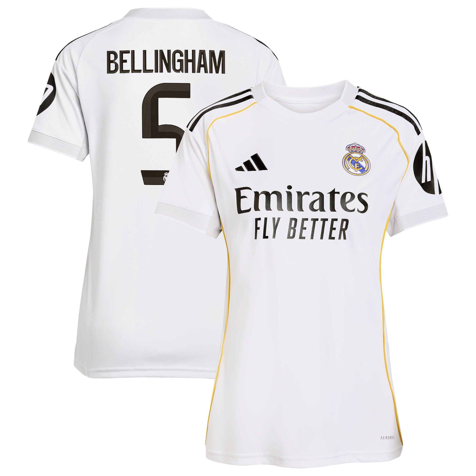 Jude Bellingham Los Merengues adidas Women's 2025/26 Away Replica Player Jersey - Blue/White - Image 5