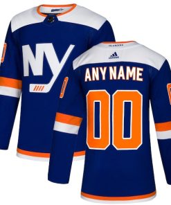 New York Islanders adidas Alternate Authentic Custom Jersey - Blue