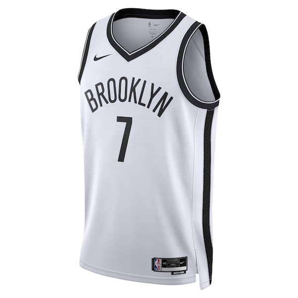 Kevin Durant Brooklyn Nets Nike Unisex Swingman Jersey - Association Edition - White/Black - Image 3