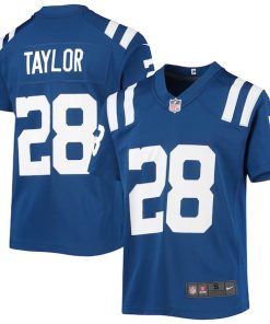 Alternative view of Jonathan Taylor Indianapolis Colts Nike Youth Game Jersey - Royal/Blue