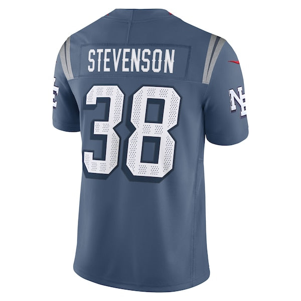 Rhamondre Stevenson New England Patriots Nike 2025 Rivalries Collection Limited Jersey - Storm Blue - Image 3