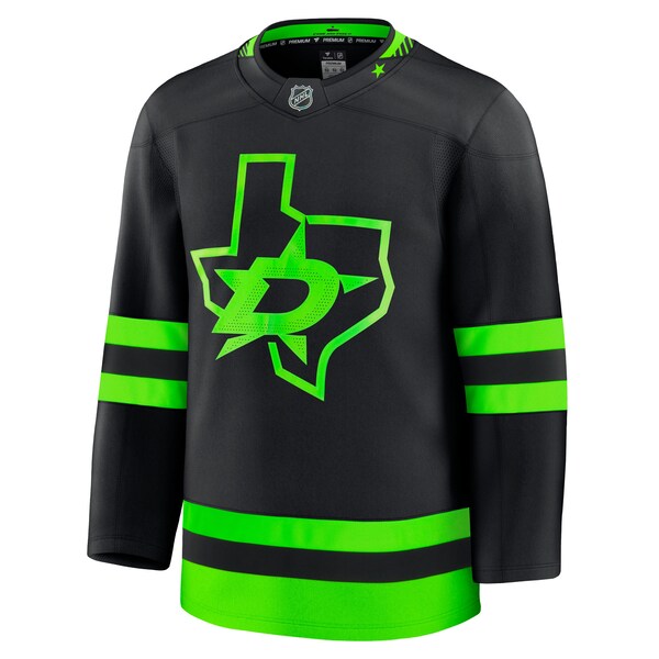 Dallas Stars Alternate Premium Jersey - Black/Kelly Green/White - Image 4