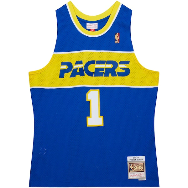 Stephen Jackson Indiana Pacers 2004/05 Hardwood Classics Swingman Jersey - Royal - Image 2