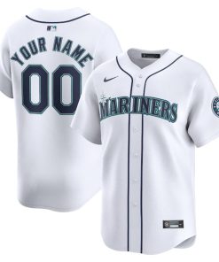 Seattle Mariners Nike Youth Home Limited Custom Jersey - White