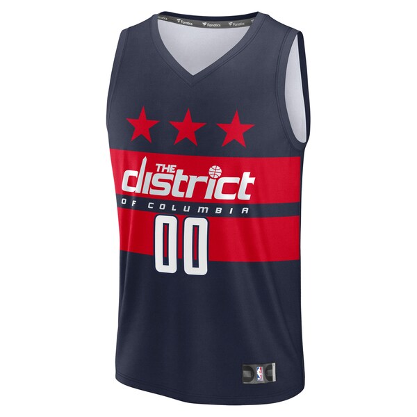 Washington Wizards Youth Fast Break Custom Replica Jersey - Navy - Statement Edition - Image 2