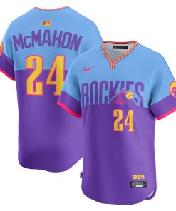 Ryan McMahon Colorado Rockies Nike 2025 City Connect Limited Player Jersey - Purple/Light Blue