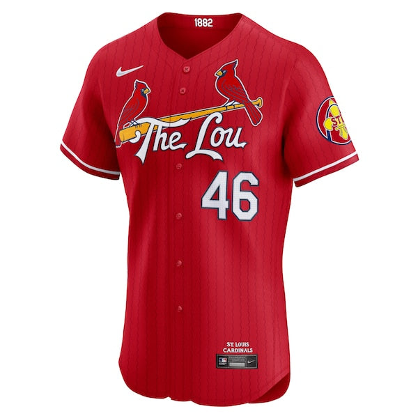 Paul Goldschmidt St. Louis Cardinals Nike 2024 City Connect Elite Player Jersey - Red - Image 2
