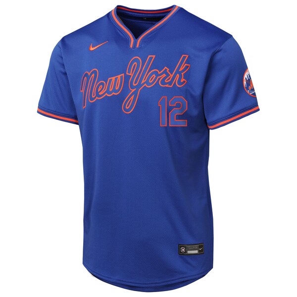 Francisco Lindor New York Mets Nike Youth Alternate Limited Player Jersey - Royal/Gray - Image 3