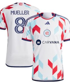 Chris Mueller Chicago Fire adidas 2024 A Kit For All Authentic Player Jersey?¨C White