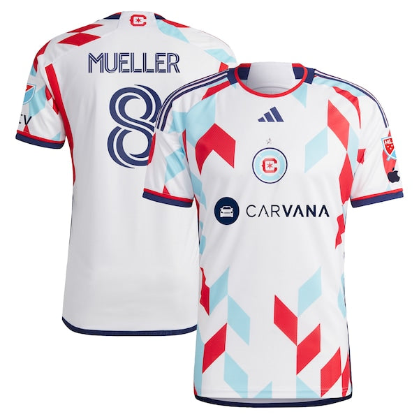 Chris Mueller Chicago Fire adidas 2024 A Kit For All Authentic Player Jersey?ยจC White