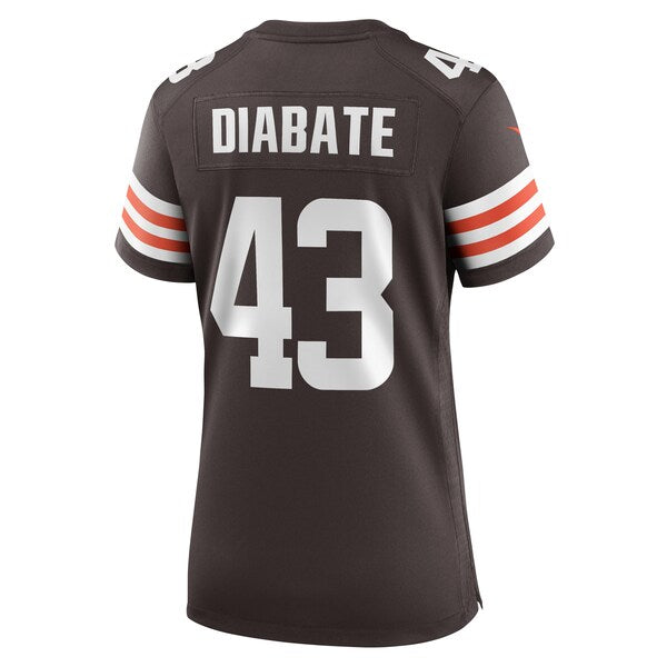 Mohamoud Diabate Cleveland Browns Nike Women's Team Game Jersey - Brown - Image 3