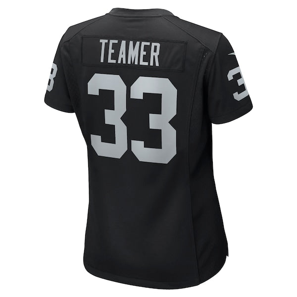 Roderic Teamer Las Vegas Raiders Nike Women's Game Jersey - Black - Image 3