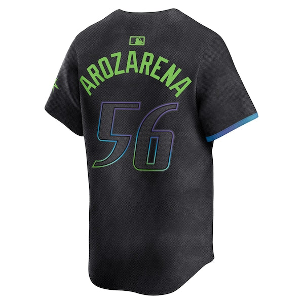 Randy Arozarena Tampa Bay Rays Nike 2024 City Connect Limited Player Jersey - Charcoal - Image 3