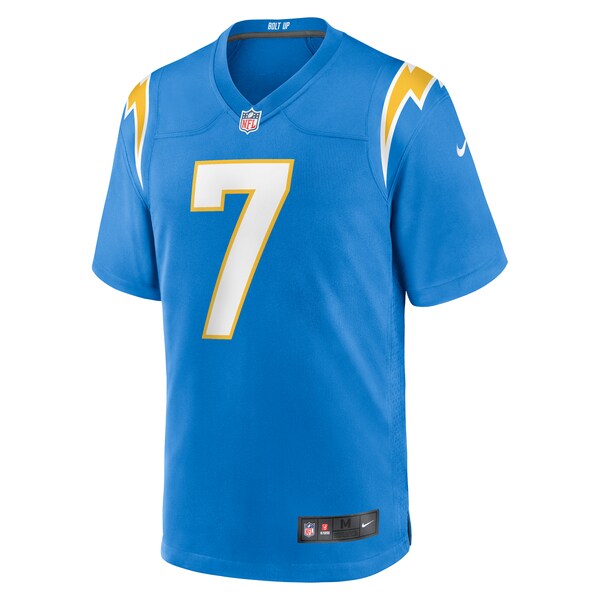Kristian Fulton Los Angeles Chargers Nike Team Game Jersey - Powder Blue - Image 3