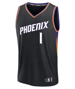 Alternative view of Devin Booker Phoenix Suns  Fast Break Jersey - Statement Edition - Black