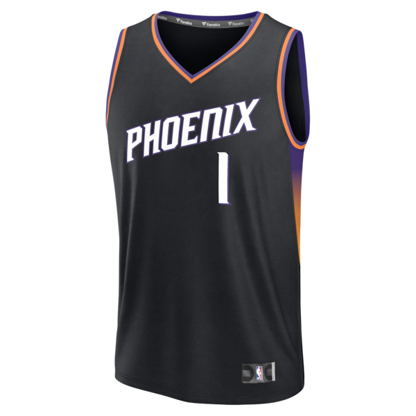 Devin Booker Phoenix Suns Fast Break Jersey - Statement Edition - Black - Image 2