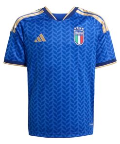 Alternative view of Italy National Team adidas Youth FIFA x World Cup 2026 Home Replica Jersey - Blue