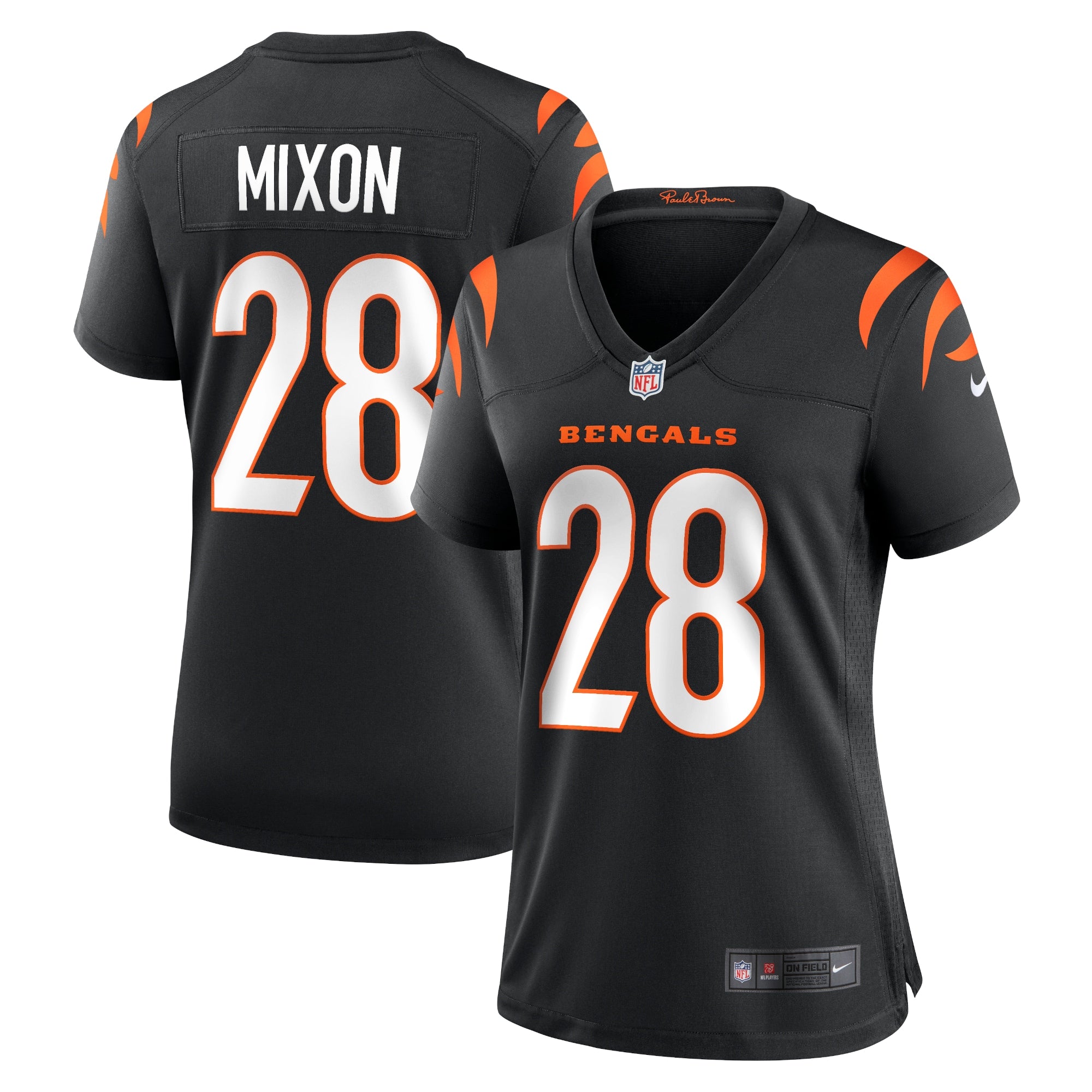 Joe Mixon Cincinnati Bengals Nike Women's Game Jersey - Orange/Black - Image 5