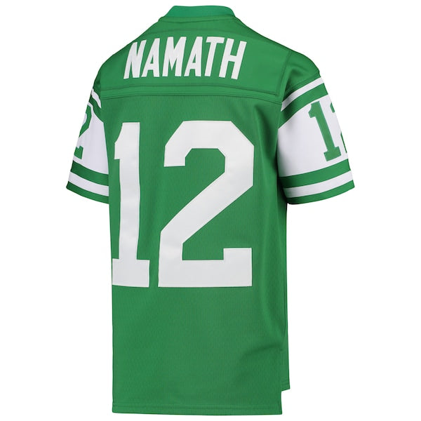 Joe Namath New York Jets Youth 1968 Legacy Retired Player Jersey - Green - Image 2