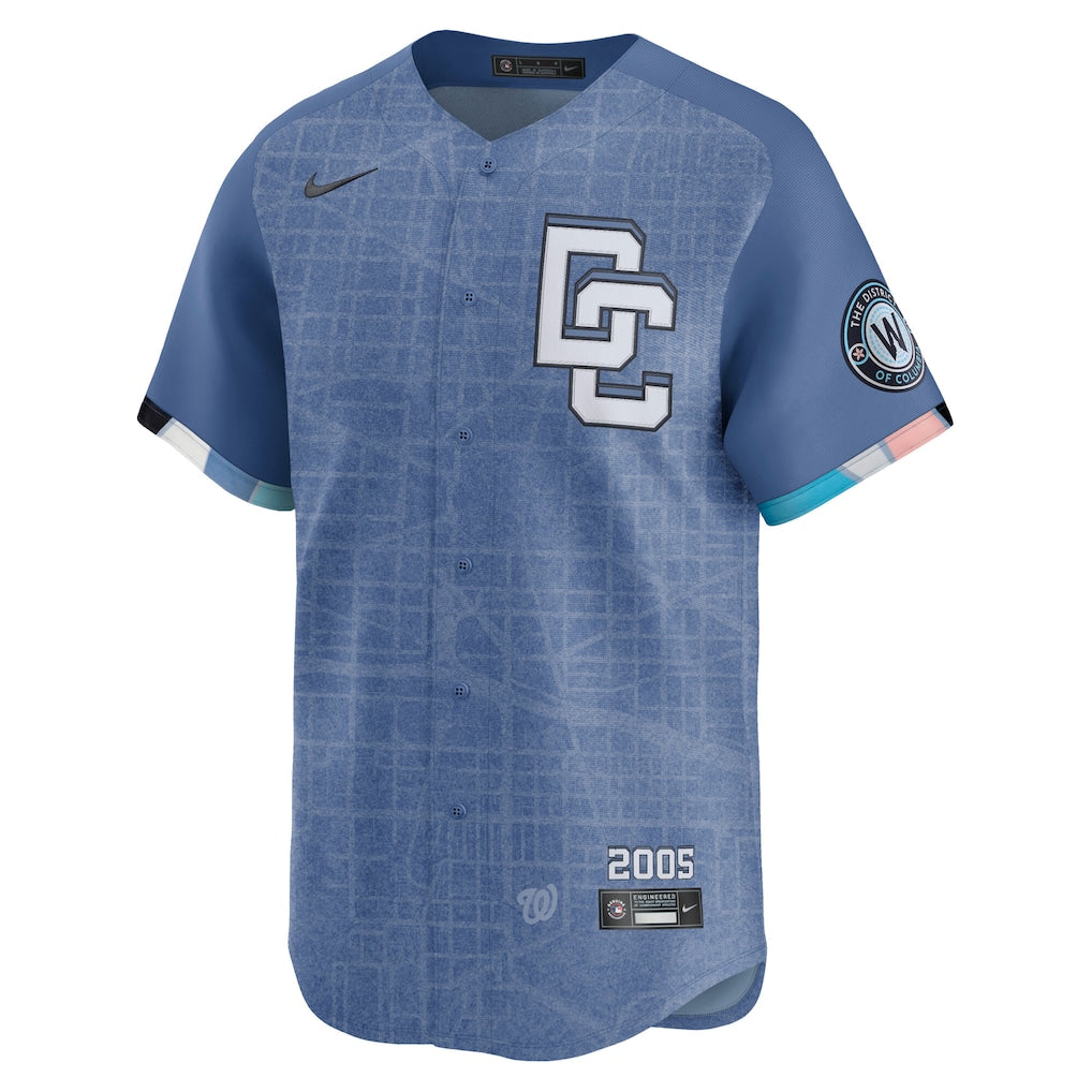 CJ Abrams Washington Nationals Nike 2025 City Connect Limited Jersey - Blue - Image 3