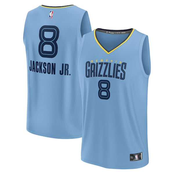 Jaren Jackson Jr. Memphis Grizzlies Fast Break Replica Jersey - Light Blue - Statement Edition