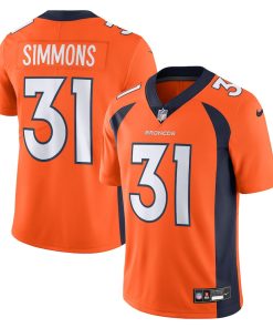 Justin Simmons Denver Broncos Nike  Vapor Untouchable Limited Jersey - Orange