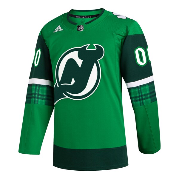 New Jersey Devils adidas St. Patrick's Day Authentic Custom Jersey - Kelly Green - Image 2