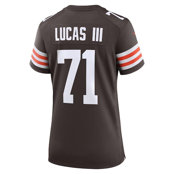 Cornelius Lucas Cleveland Browns Nike Women's Team Game Jersey - Brown - Image 3