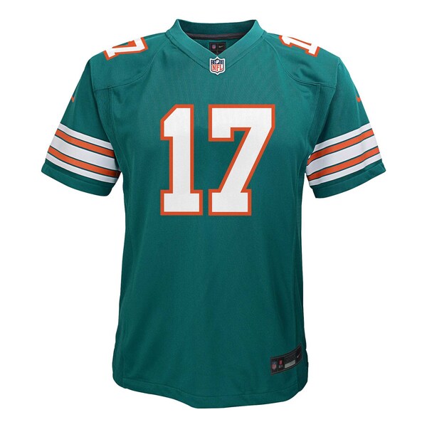 Jaylen Waddle Miami Dolphins Nike Youth Alternate Player Game Jersey - Aqua - Image 3