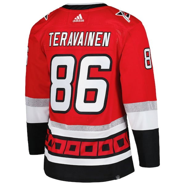 Teuvo Teravainen Carolina Hurricanes adidas Primegreen Authentic Player Jersey - Red - Image 3