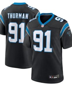 Nick Thurman Carolina Panthers Nike Team Game Jersey -  Black