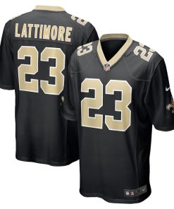 Marshon Lattimore New Orleans Saints Nike Team Game Jersey -  Black