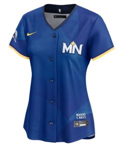 Alternative view of Minnesota Twins Nike Women's 2024 City Connect Limited Jersey - Royal