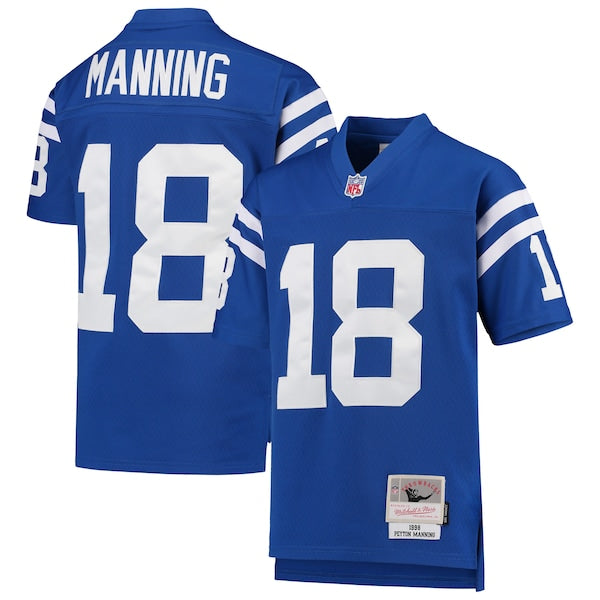 Peyton Manning Indianapolis Colts Youth 1998 Legacy Retired Player Jersey - Royal/White - Image 2