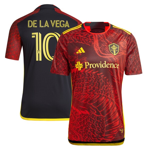 Pedro de la Vega Seattle Sounders FC adidas 2024 The Bruce Lee Kit Replica Player Jersey?ยจC Red