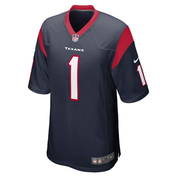 Number 1 Dad Houston Texans Nike Game Jersey - Navy - Image 2