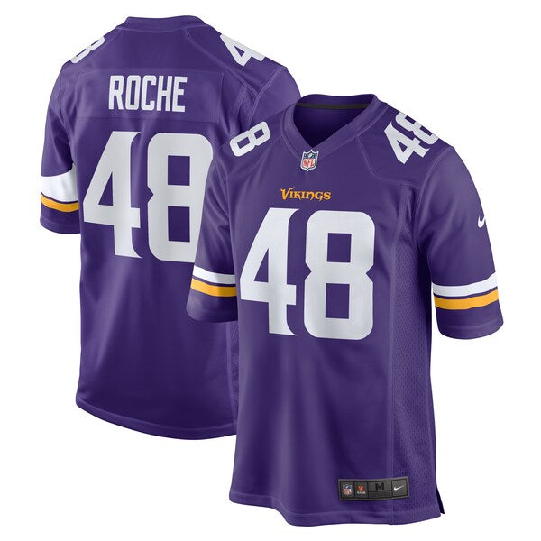 Quincy Roche Minnesota Vikings Nike Team Game Jersey - Purple