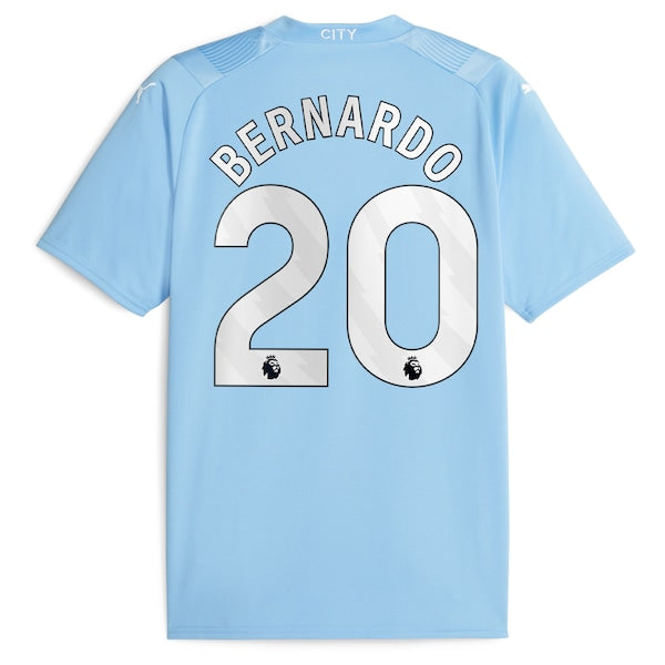 Bernardo Silva Manchester City Puma 2023/24 Home Replica Player Jersey - Sky Blue - Image 3