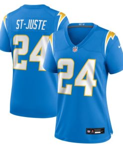Alternative view of Benjamin St-Juste Los Angeles Chargers Nike Women's Team Game Jersey -  Powder Blue
