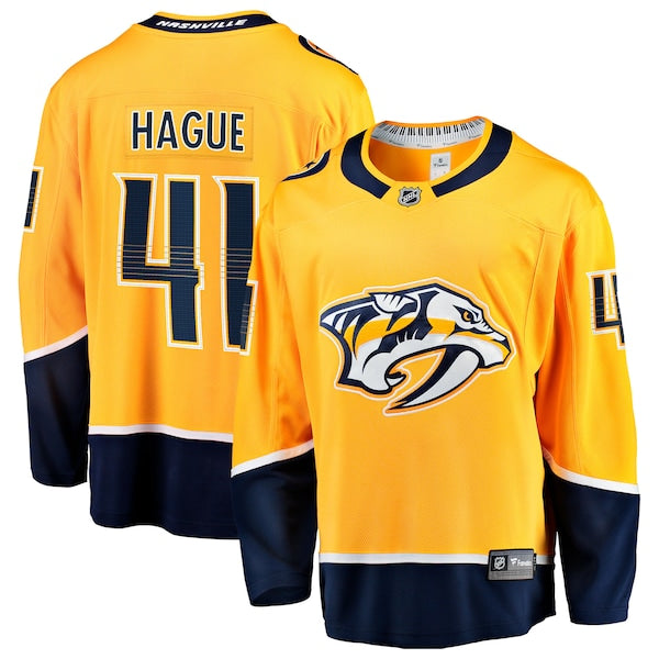 Nicolas Hague Nashville Predators Home Breakaway Jersey - Gold