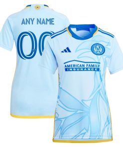 Atlanta United FC adidas Women's 2024 The Resurgens Kit Replica Custom Jersey - Light Blue
