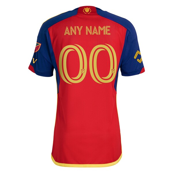 Real Salt Lake adidas 2024 Peak Utah Authentic Custom Jersey - Red - Image 3