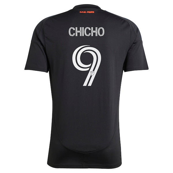 Cristian Arango San Jose Earthquakes adidas 2025 Headliner Replica Player Jersey - Black - Image 3