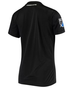 Alternative view of San Jose Earthquakes adidas Women's 2020 Replica Primary Jersey - Black