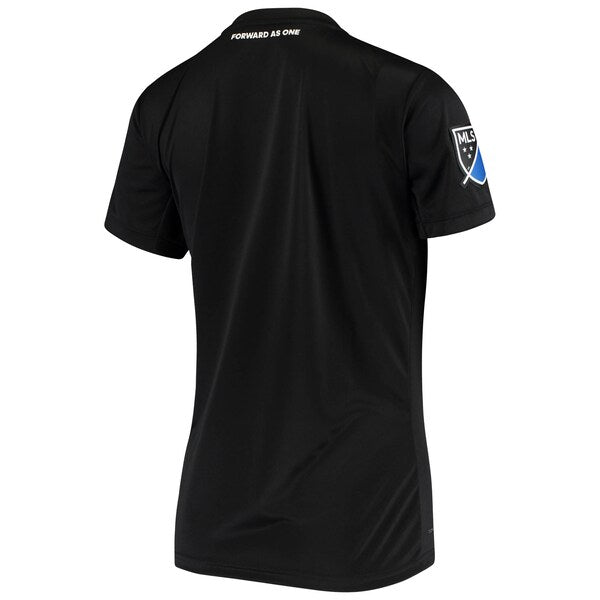 San Jose Earthquakes adidas Women's 2020 Replica Primary Jersey - Black - Image 2