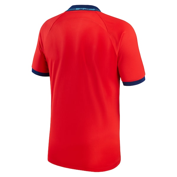 England National Team Nike Youth 2022/23 Away Breathe Stadium Replica Blank Jersey - Red - Image 3