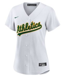 Alternative view of Athletics Nike Women's #1 Bride Home Replica Jersey - White