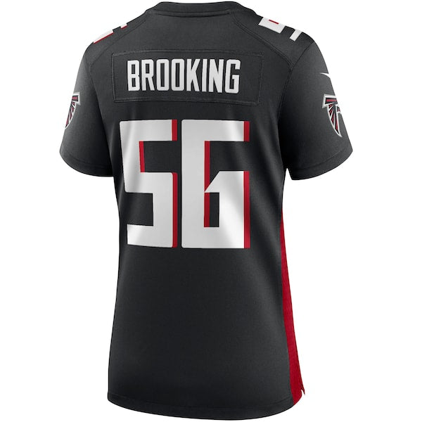 Keith Brooking Atlanta Falcons Nike Women's Game Retired Player Jersey - Black - Image 3