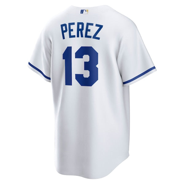 Salvador Perez Kansas City Royals Nike Home Replica Player Jersey - White - Image 3
