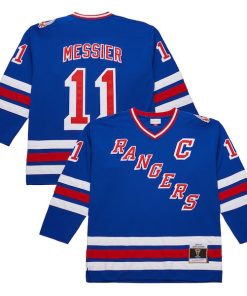 Mark Messier New York Rangers 1993-94 Power Play Jersey - Royal/White